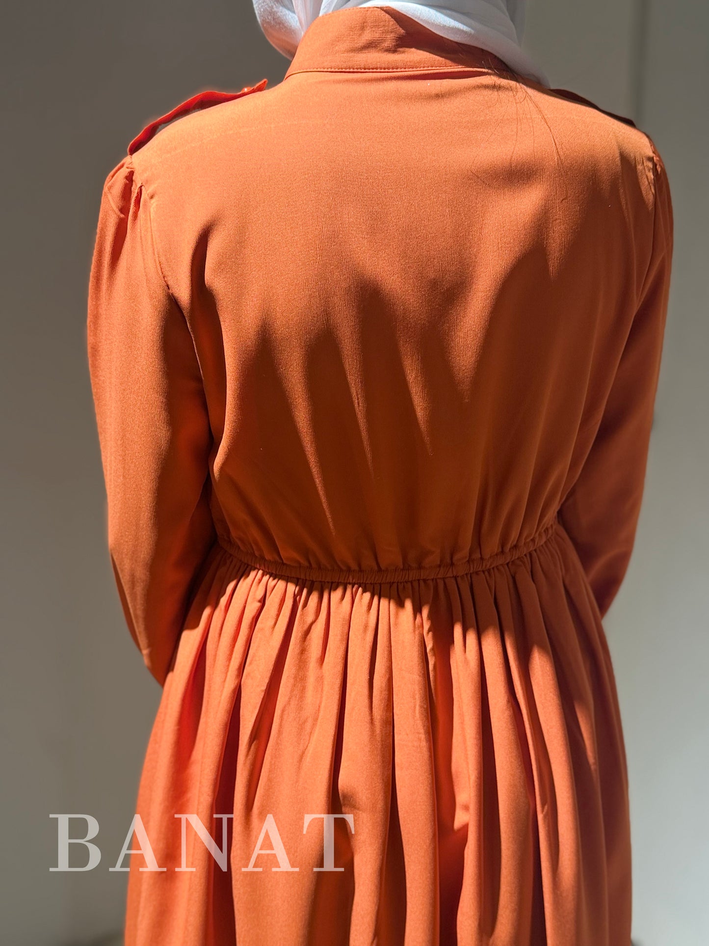 Button-Down Maxi Dress with Classic Collar