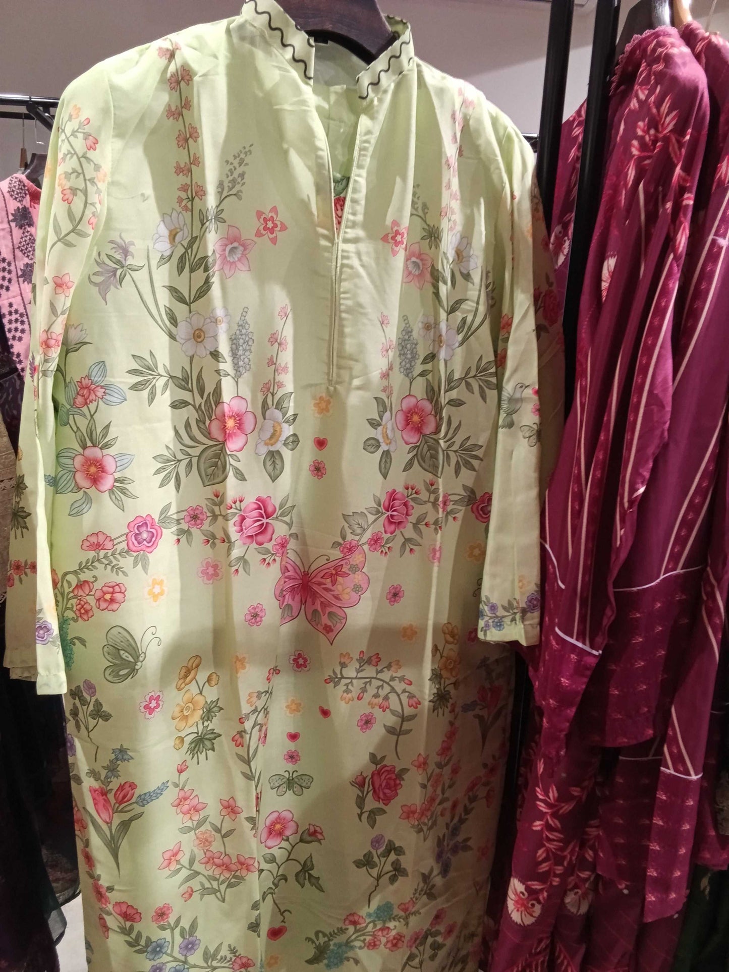 Pakistan kaftan light green PKMYS260 303016m