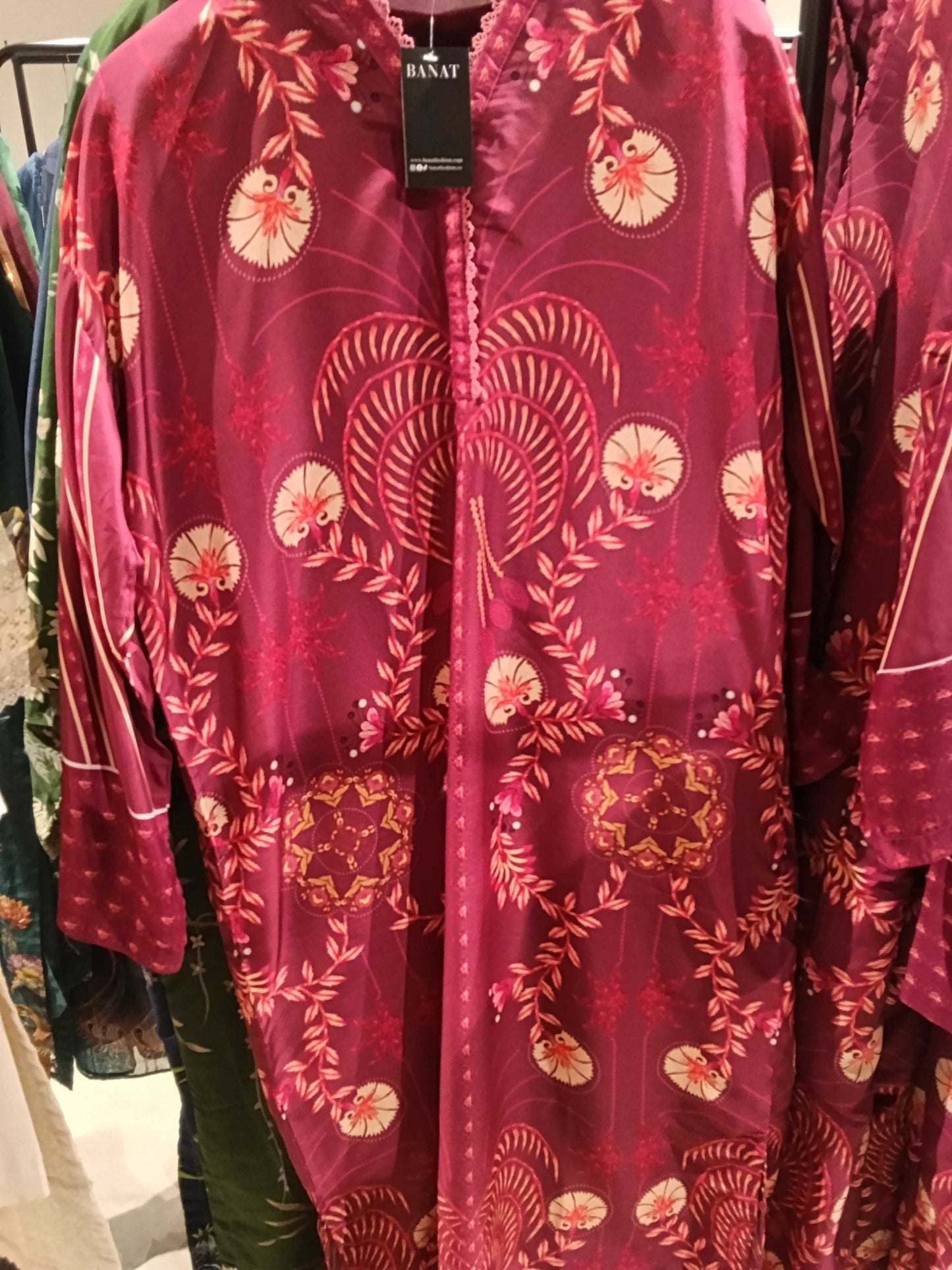 Pakistan kaftan wine-PKMYS260 303019M