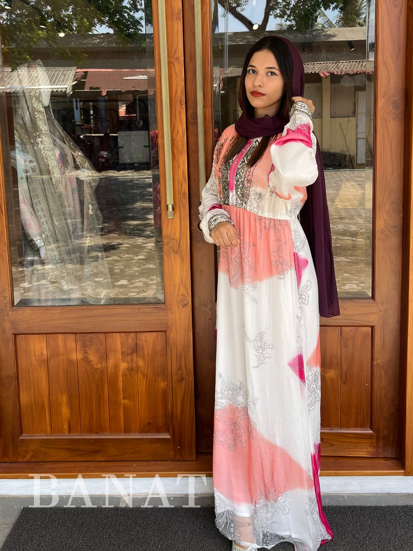 Tie-dye kaftan