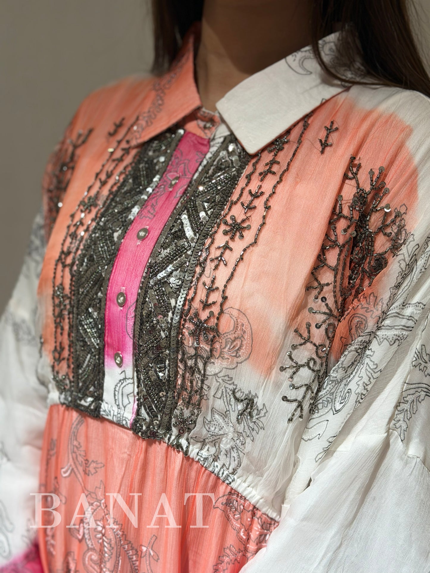 Tie-dye kaftan
