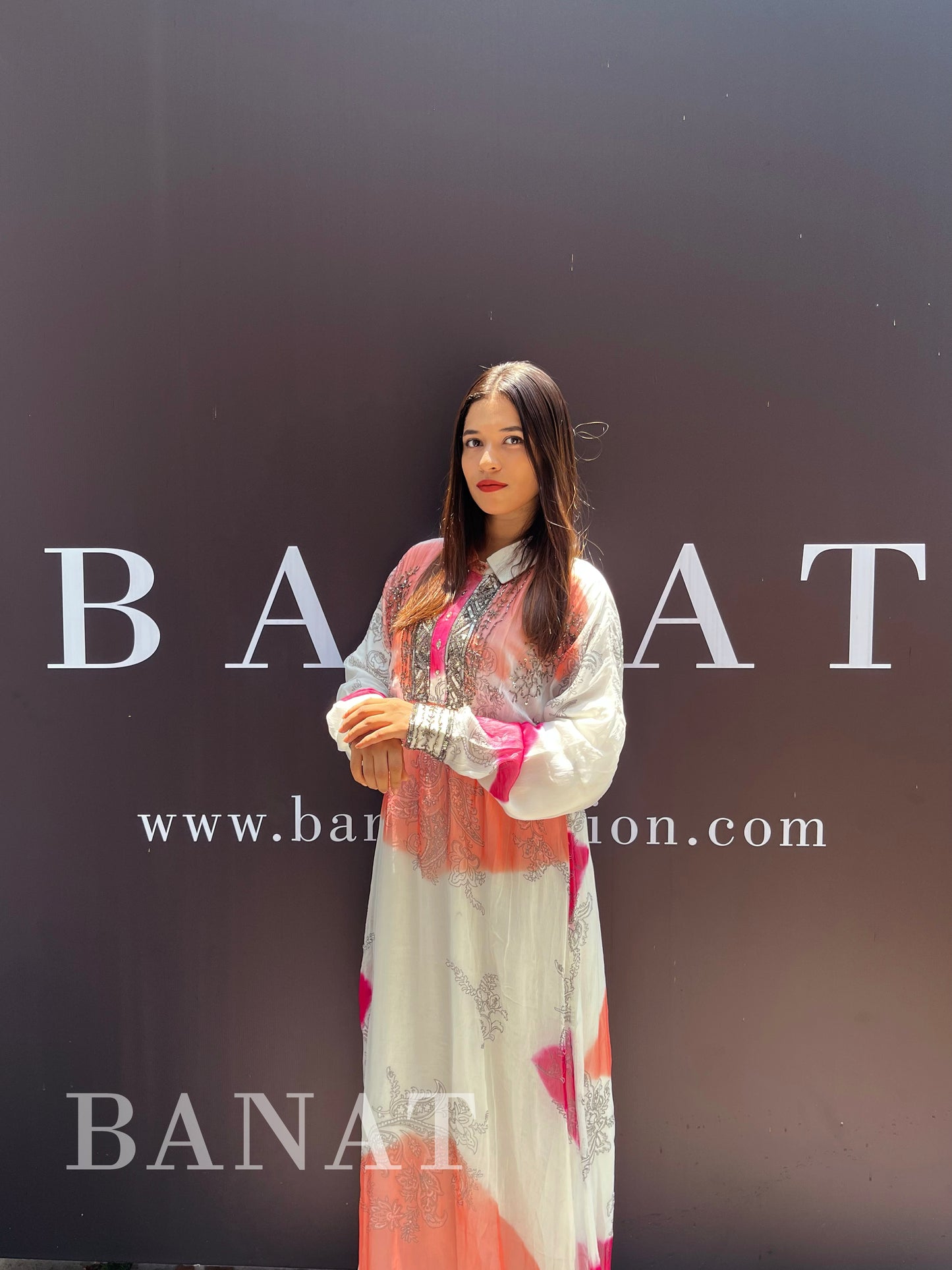 Tie-dye kaftan