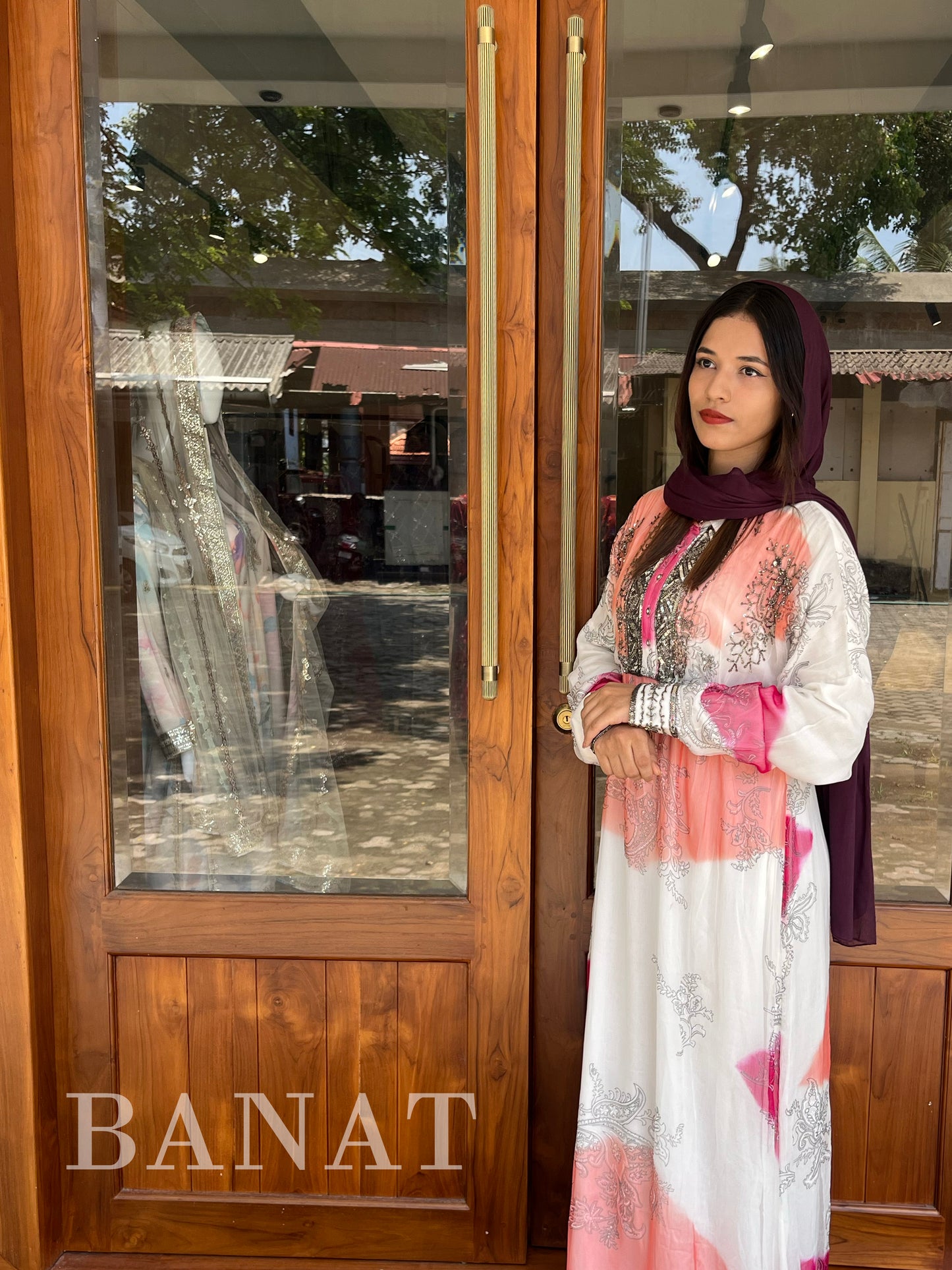 Tie-dye kaftan