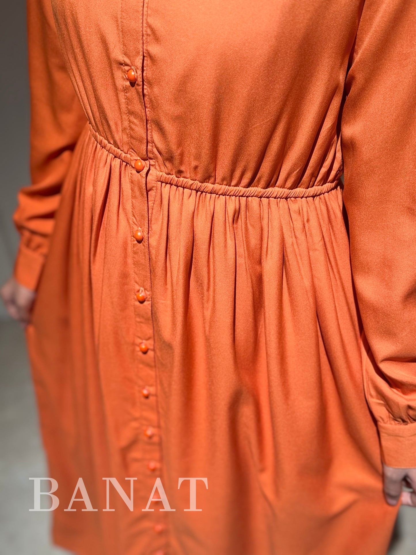 Button-Down Maxi Dress with Classic Collar