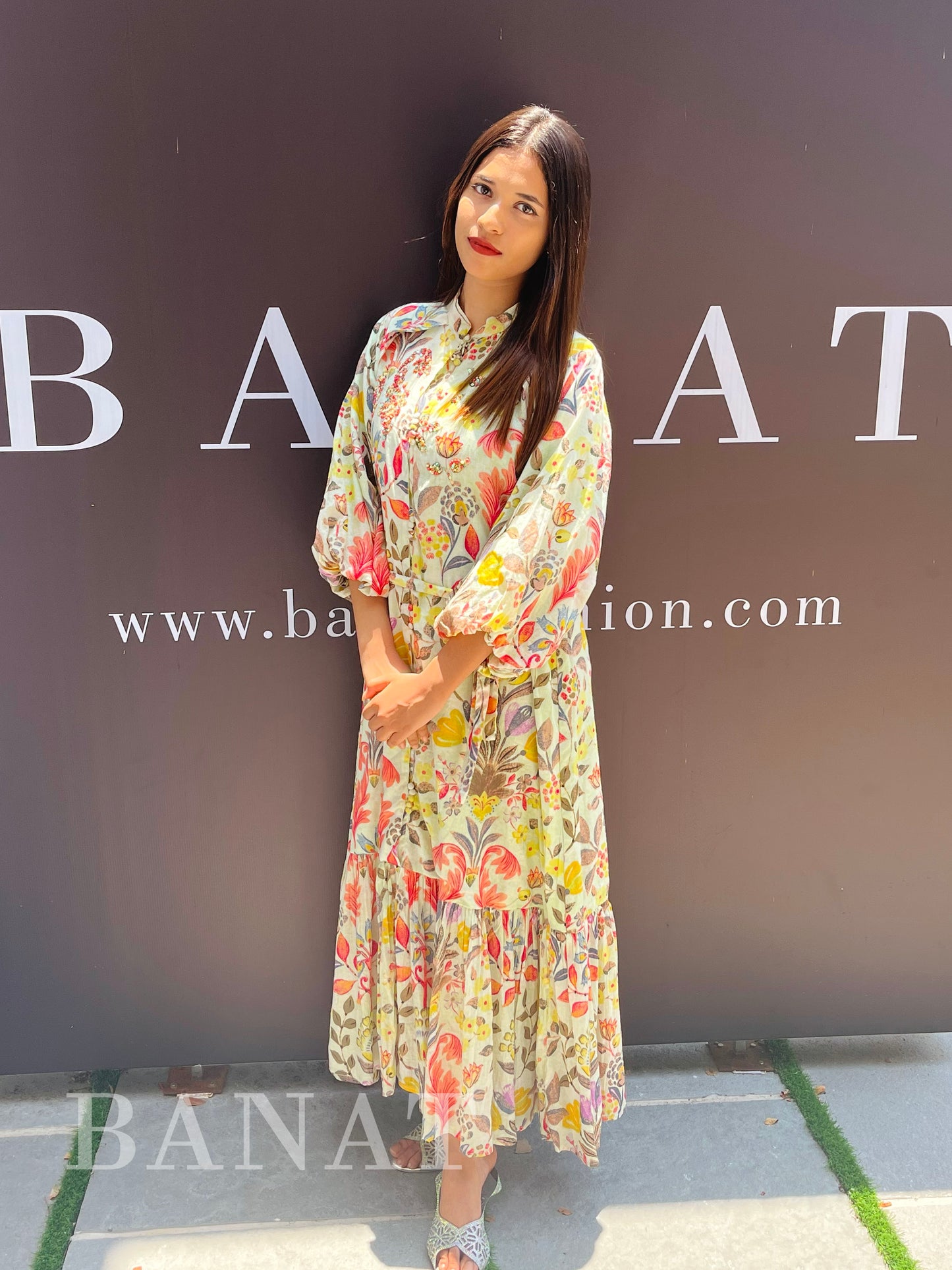 Floral Meadow Tiered Maxi