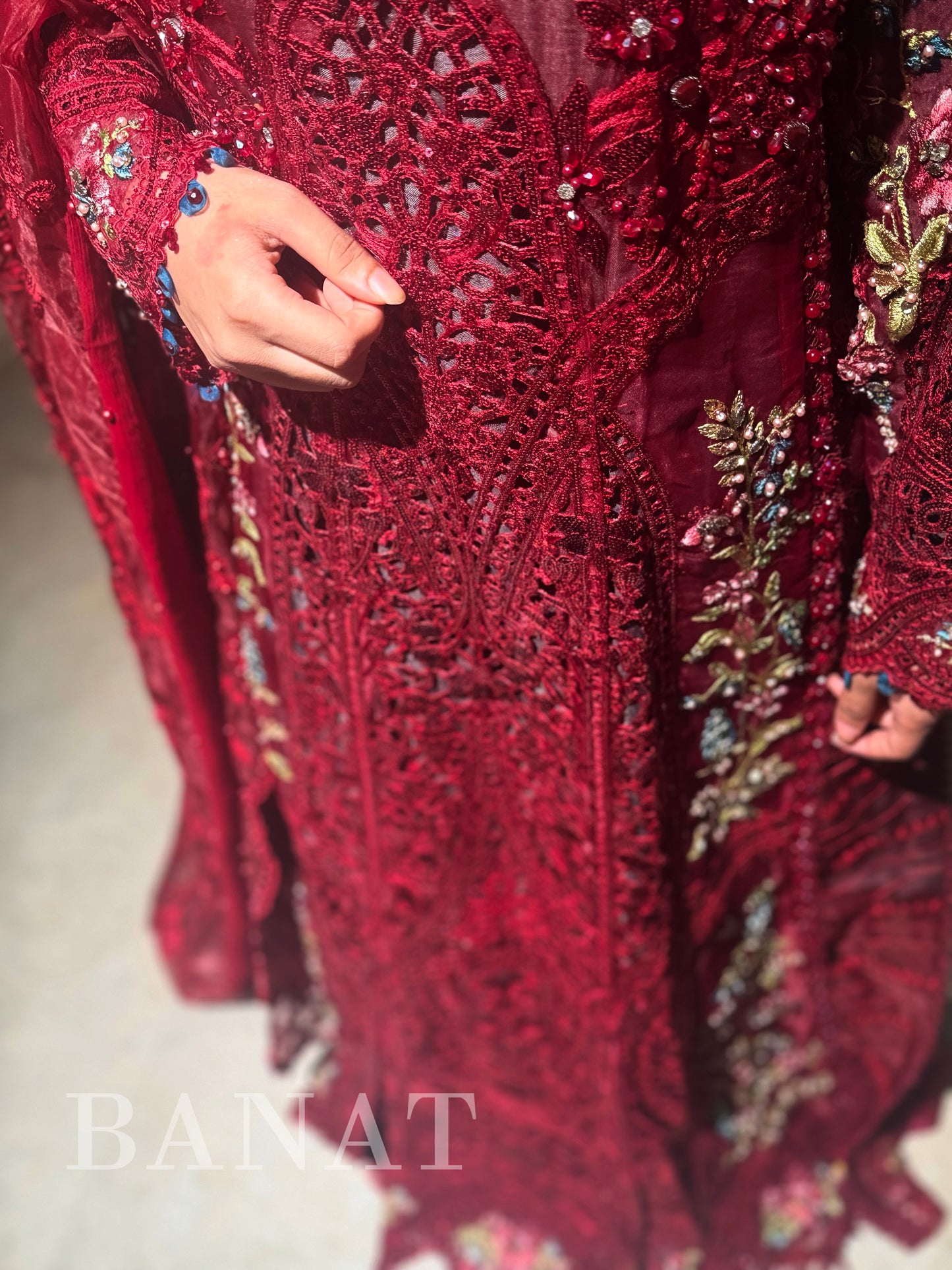 Captivating Crimson Bridal Elegance