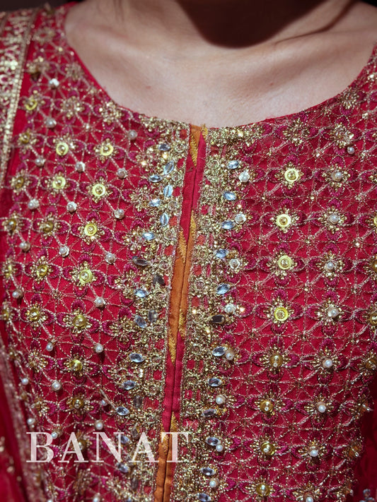 Exquisite Fuchsia Pakistani Party Wear Suit