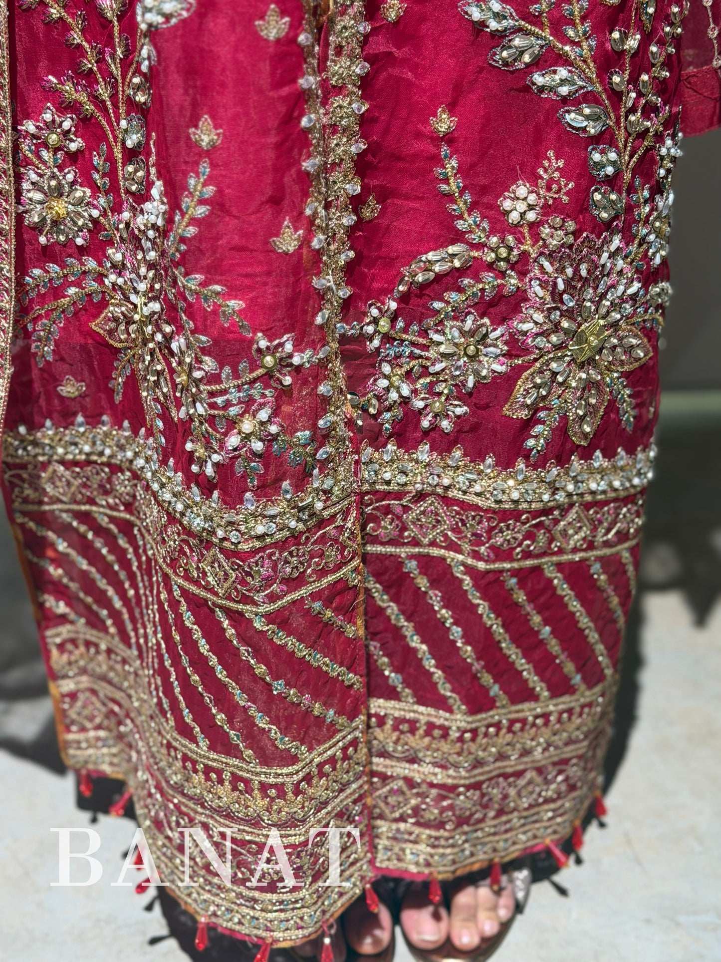 Exquisite Fuchsia Pakistani Party Wear Suit
