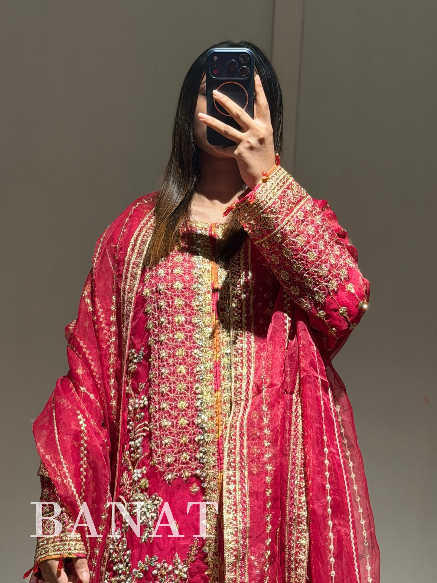 Exquisite Fuchsia Pakistani Party Wear Suit