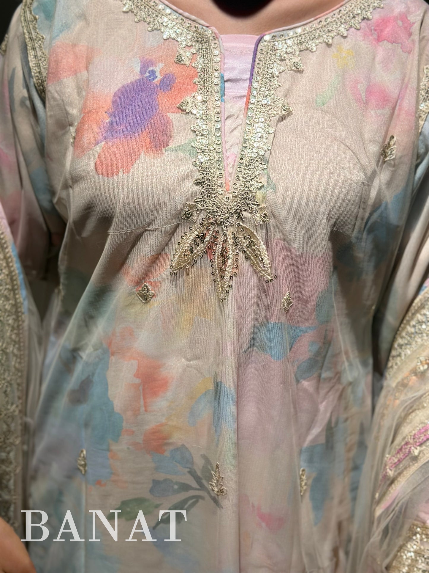 Noor-e-Pastel Embroidered Ensemble