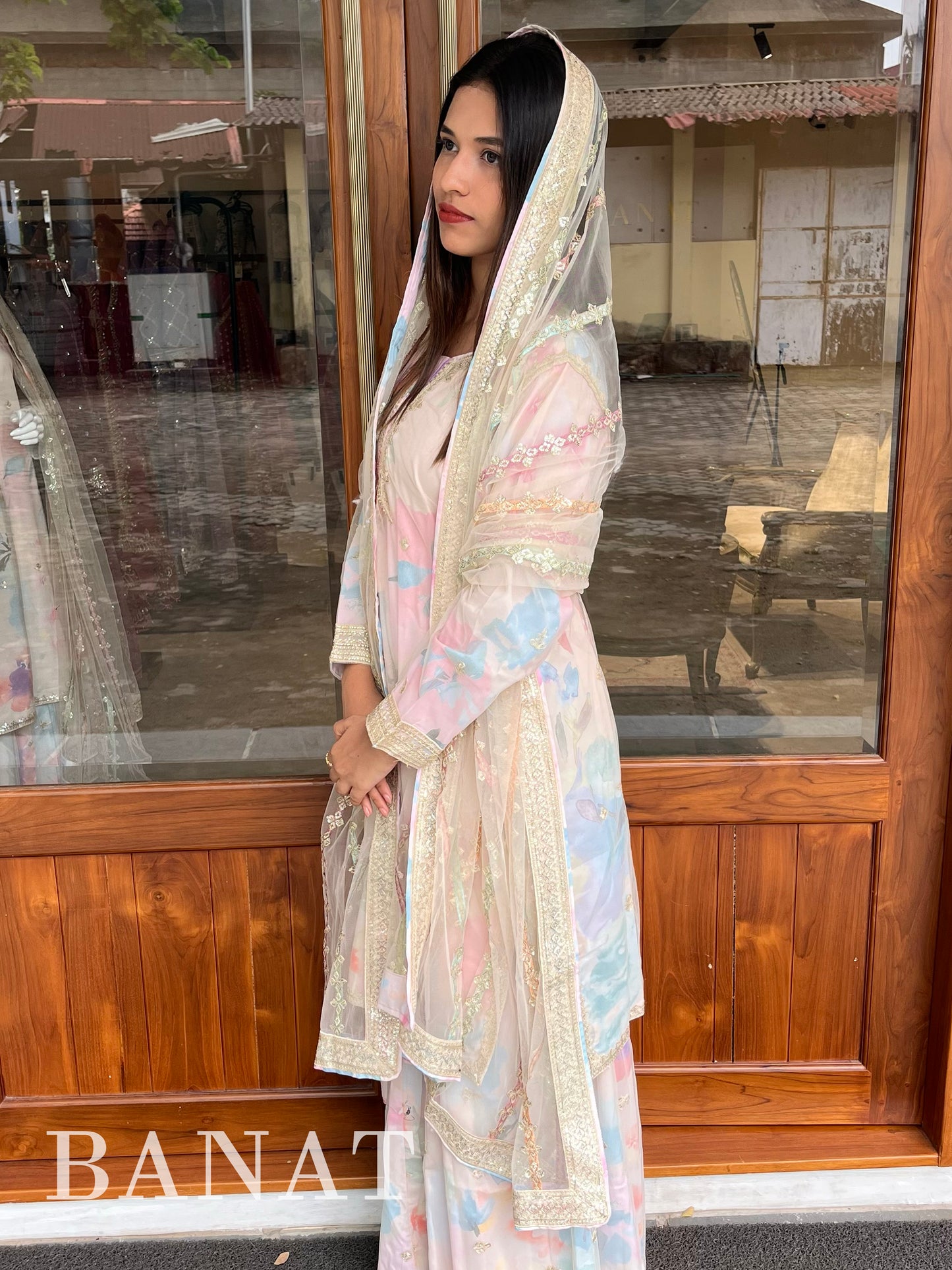 Noor-e-Pastel Embroidered Ensemble