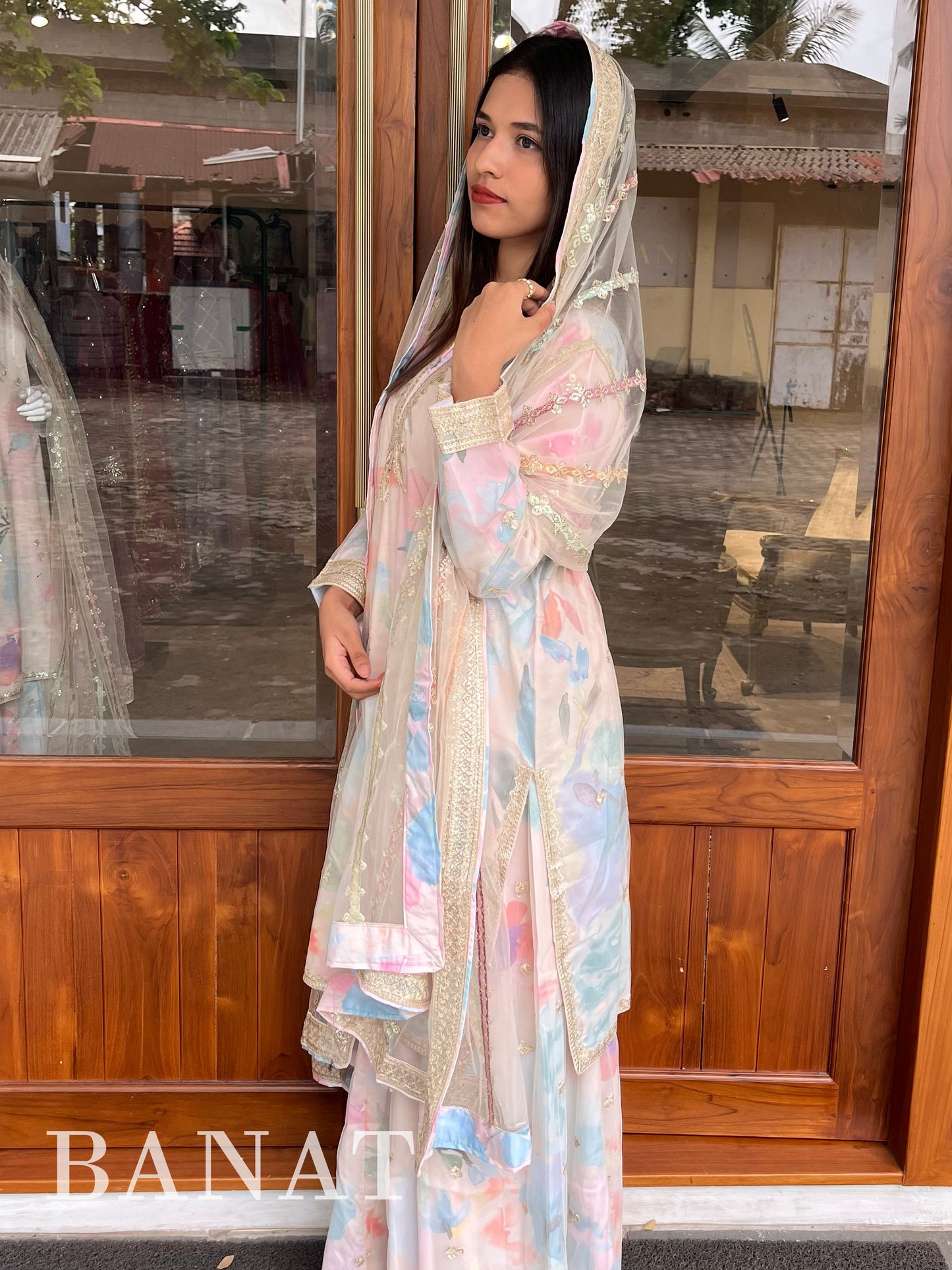 Noor-e-Pastel Embroidered Ensemble