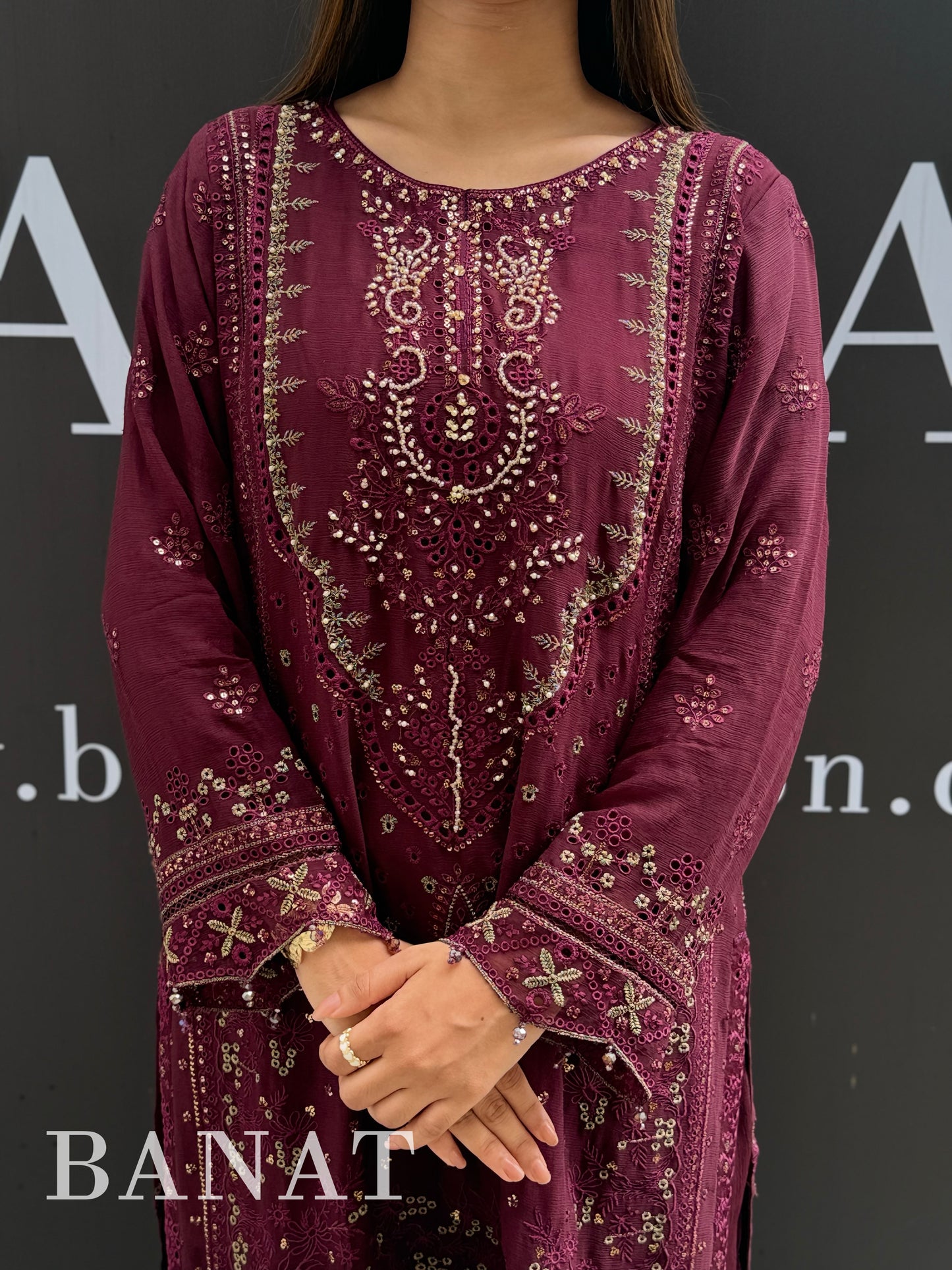Royal Plum Luxury Party sharara Wear
