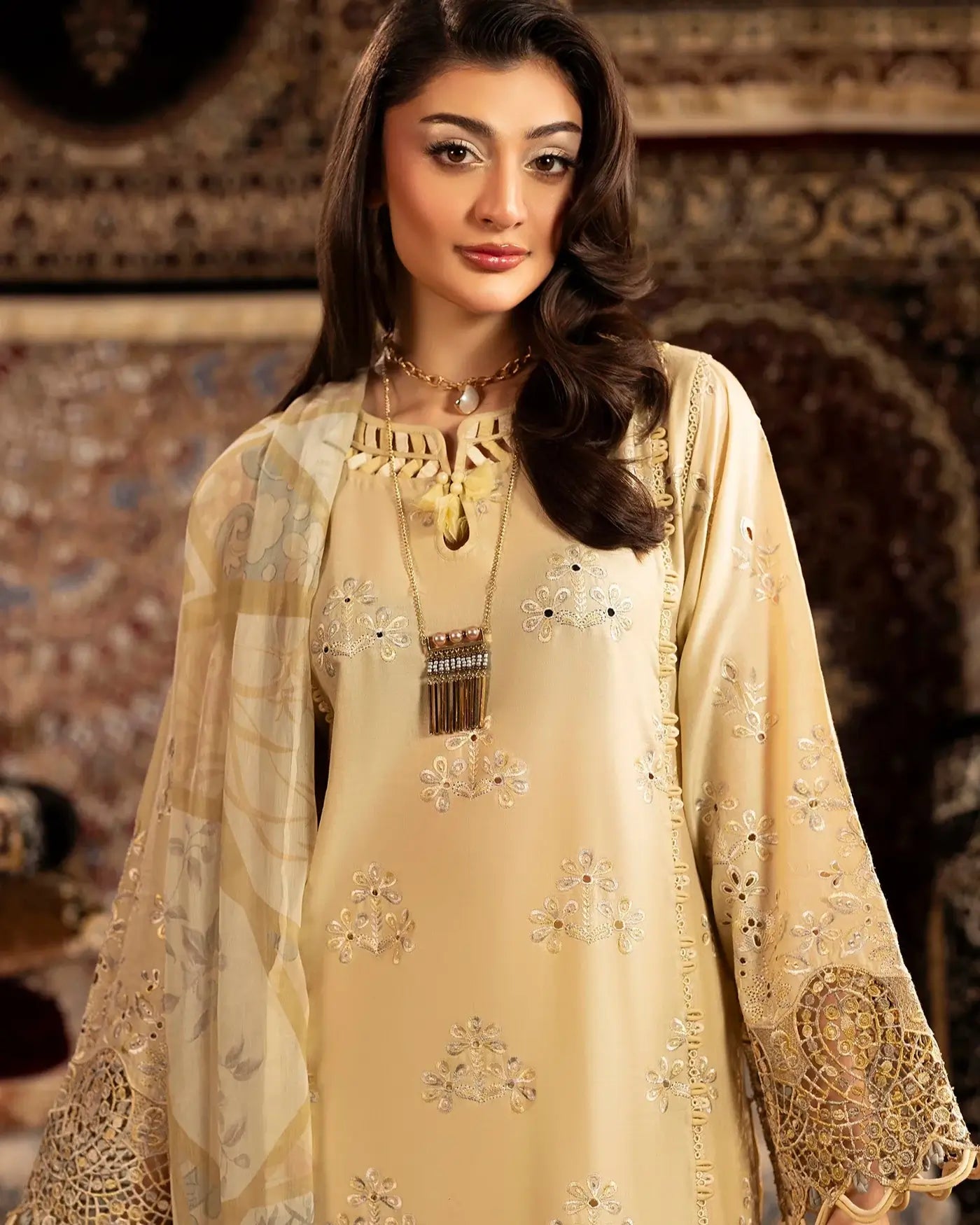 Summer Luxury Embroidered Pakistani Lawn Suit