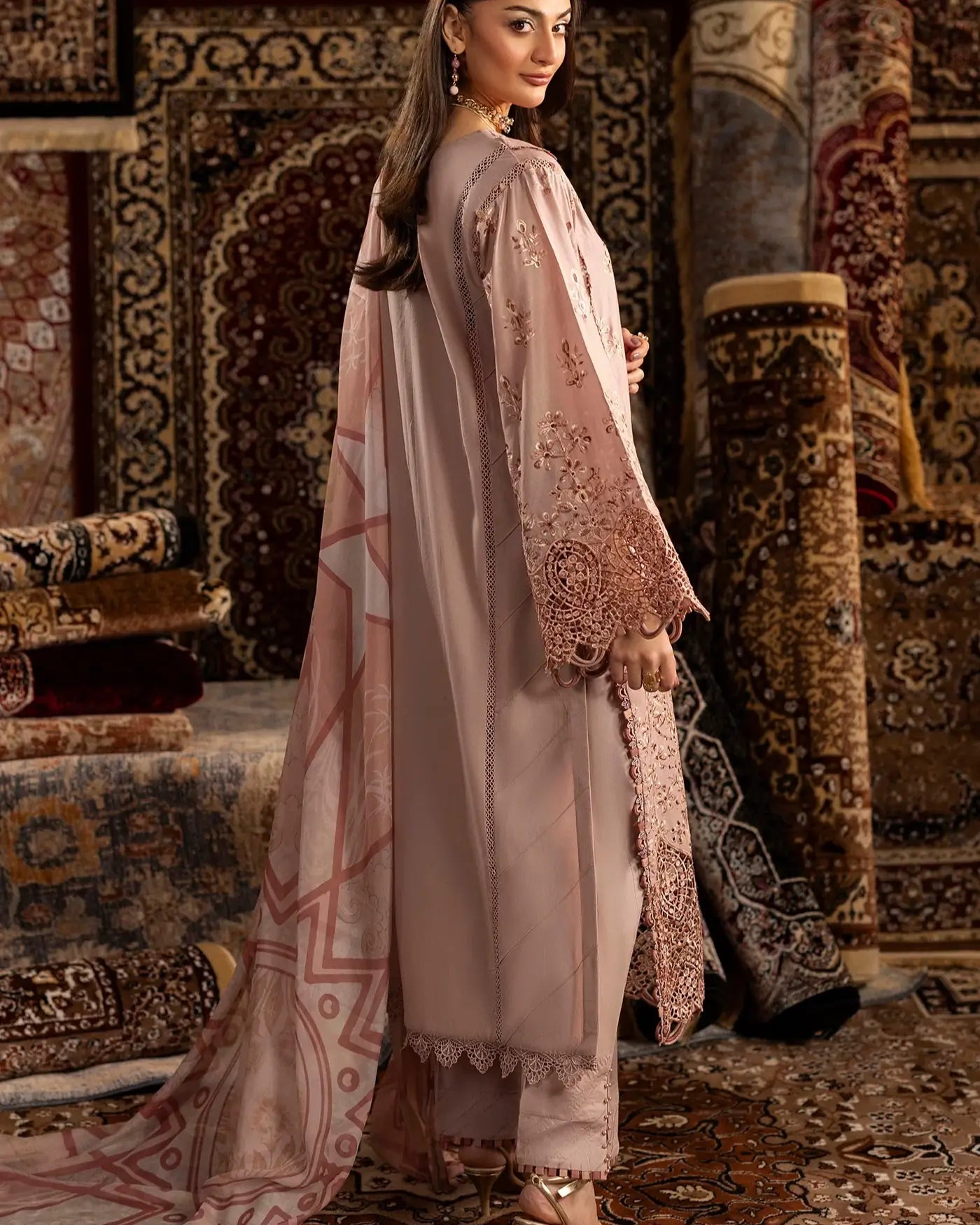 Blush Élan – Summer Luxury Pakistani Embroidered Lawn Suit
