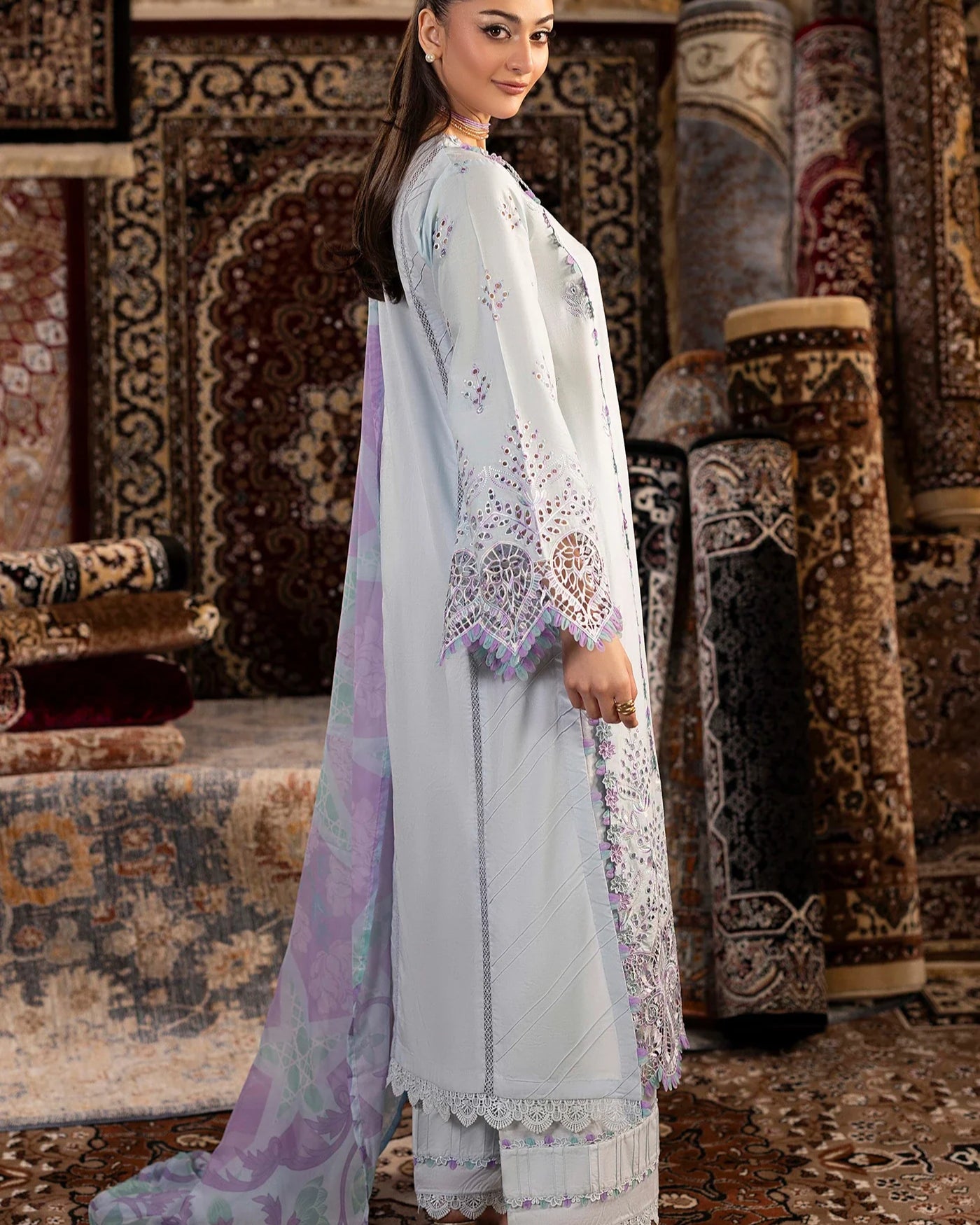 Mint Mirage – Summer Luxury Pakistani Embroidered Lawn Suit