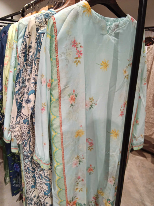 Pakistan kaftan sky blue -PKMYS260 303015S