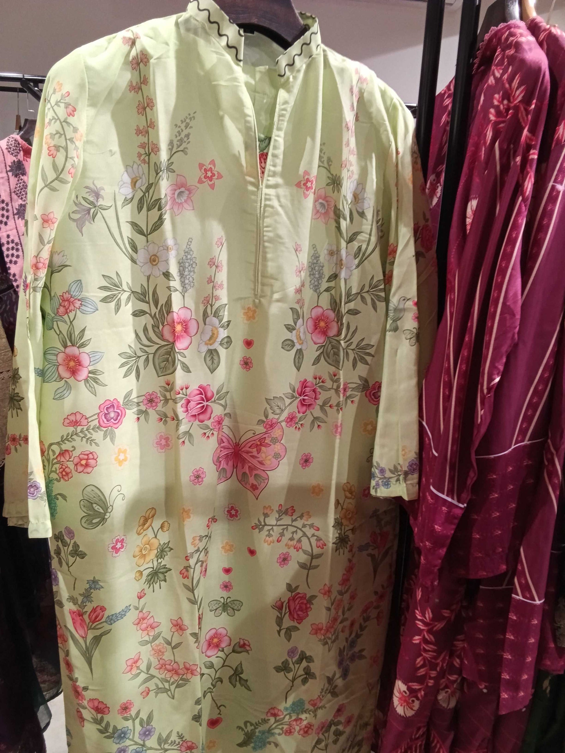 Pakistan kaftan light green PKMYS260 303016m