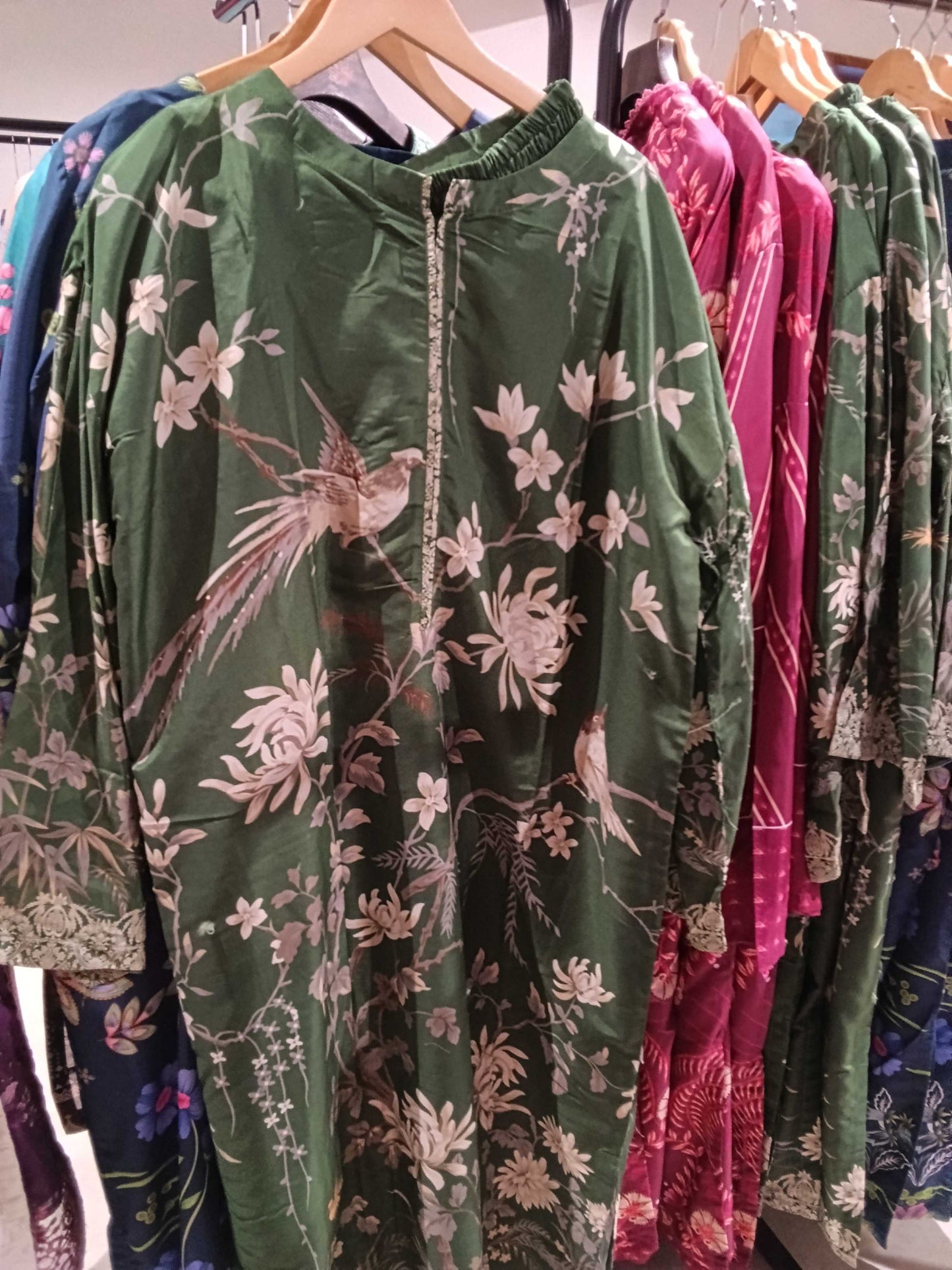 Pakistan kaftan dark green-PKMYS260 303018L